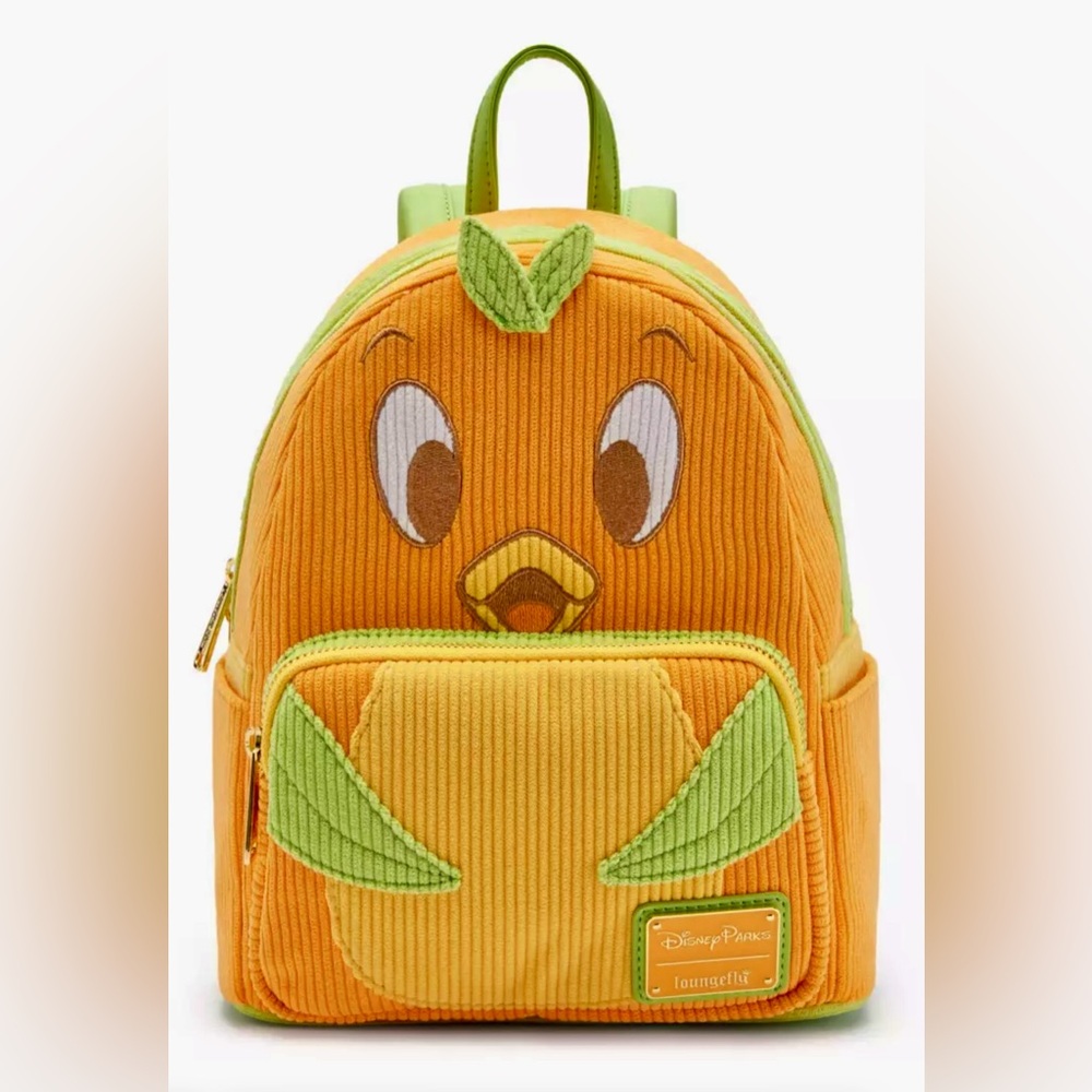 NEW Disney World Parks Backpack Loungefly Sunshine Tree ORANGE BIRD Corduroy Bag